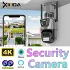 1X Zoom 8MP 4K WiFi IP Outdoor Camera Dual Lens CCTV Home Security PTZ IR Cam