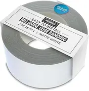 [WoodPress] 50mm Matt White Melamine Edging, Pre-Glued Veneer Tape – 7.5m Roll - Iron-On for Easy DIY Application – Will Cover The Edge of a Standard MDF Panel