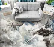 3D Spaceship Cloud 3465 Floor WallPaper Murals Wall Print Decal AU Zoe