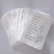 Handmade Paper - 50 sheets - All Sizes - WHITE - Deckle Edge - Acid Free Natural