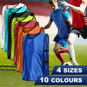 Sports Vests Team Training Bibs Basketball Netball Soccer Football Rugby