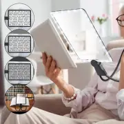 Large Hands Free Magnifying Glass for Reading,Full Book Page Magnifier with Flex