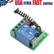 DC12V 1Channel Wireless Relay RF 433Mhz Remote Control Switch Receiver Module US