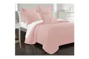 Ramesses 9 Pieces Interlaced Vine Comforter Set Queen Tea Rose