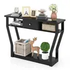 Indoor Console Table with 3-Step Storage Space and Drawer Loadable up to 60 kg