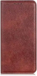 [YukeTop] Case for Oppo A57 5G, PU Leather Flip Folio Wallet Cover, with Card Slots, Case Cover for Oppo A57 5G.(Brown)