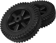 BESPORTBLE 2pcs 6 Oven Wheels Gas Mower Wheelies Tires for Gas Bbq Grill Lawn Mower Grass Mower Wheelbarrows Caster Wheels 6 Inch Grill Wheels Barbecue Wheel Go Kart Tires Hdpe Black