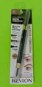 Revlon Colorstay Brow Creator Micro Pencil Powder & Brush 620 Auburn Box DAMAGED