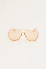 Orange Top Bar Fashion Glasses