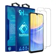 [2 Pack] For Samsung Galaxy A15 5G SupRShield Full Cover Tempered Glass Screen Protector Film Guard (Clear)