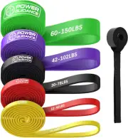 POWER GUIDANCE Resistance Bands, Set of 5 Pull up Bands, Pull up Assistance B...
