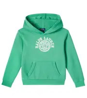 [Polo Ralph Lauren Kids] Polo Ralph Lauren Kids Logo cotton-blend jersey hoodie Y 1,5 green