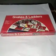 VTG 1987 Pressman Toy Corp Snakes & Ladders Sealed Box USA MADE #1140