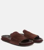 [Jacquemus] Jacquemus Mocassin suede slides AU 5 brown
