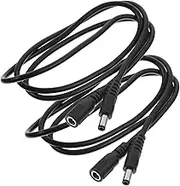 LAPYAPPE Flexible Power Cord Extension 2pcs 12v Adapter Cable for Router Security Camera Extension Cord