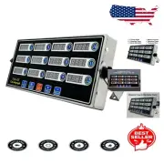 Professional 12-Channel Commercial Kitchen Timer with Loud Alarm & Memory Fun...