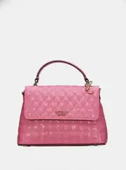 GUESS Pink Yarmilla Top Handle Bag