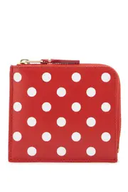 [COMME DES GARCONS WALLET] COMME DES GARCONS WALLET polka dots wallet OS Red