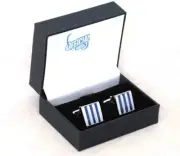 52128 NTH MELBOURNE KANGAROOS AFL MENS TEAM LOGO COLOUR BOX CUFF LINKS CUFFLINKS