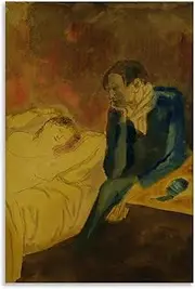 Pablo Picasso《Sleeping Woman》Canvas Wall Art Picasso Poster Pablo Picasso Prints Pablo Picasso Painting for Home Decor Picture 40x65cmx1 No Frame