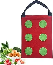 jamgeery Grow Bag for Strawberry | Hangable Planter,Upside Down Non-Woven Planting Container for Vegetable Fruit Pepper