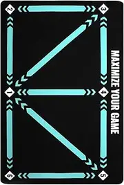Biendo Soccer Training Mat Footstep Training Carpet Anti-Slip Football Agility Training Playing Field Equipment