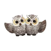 Sculpture Statue Resin Figurine Owl Natural Colour 6*3.5*13 cm