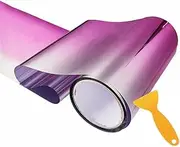 Car Front Windshield Tint,Sun Blocking Solar Window Tint Universal Shade Sun Visor Protection Film Front Windshield Protect Shade Sticker,(135 * 20CM) (PINK)