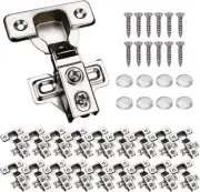 19-Pieces Soft Close Cabinet Door Hinges for 1/2" Partial Overlay Cupboard 10...