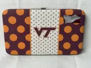 Women’s Virginia Tech Hokies Hard Wallet Polka Dot VT