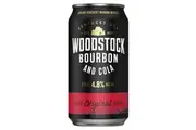 Woodstock Bourbon & Cola, Full-Bodied Mixed Drink, 4.8% ABV, 375mL (Case of 24 Cans)