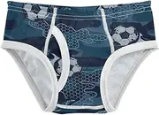 [Joisal] Ball Paddles Cute Boys' Underwear Tag Free Briefs for Boys, Football Soccer Ball, 4 Years