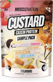 Variety Pack - 7 X 40G Multiple Flavours Custard Casein Single Serve Sachets (Pe