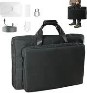 AstroniSync Starlink Gen 3 Case, Starlink Gen 3 Carry Case, Shockproof and Stress-Resistant Starlink Case with Water-Resistant, Dustproof Fabric and Customizable Interior Compartments (Black)
