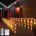 Christmas Candy Cane Pathway Lights Markers Outdoor Xmas Lights Outdoor Decor
