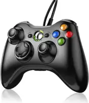 Xbox 360 Wired Controller Gamepad Controller for Xbox 360(Black)