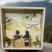 Love story never ends-Pebble art,paint,craft,original from Miranda P. 8/8/1 inch