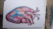 Heart Post Card By Brandy Devoid