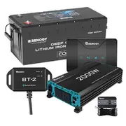 Renogy Pioneer 200Ah Lithium Battery, Charger and Inverter Bundle