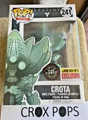 RARE GLOW CHASE CROTA DESTINY 241 Funko Pop Vinyl New in Mint Box + PROTECTOR