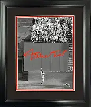 Framed Willie Mays Greatest Catch 1954 World Series San Francisco Giants Facsimile Laser Engraved Signature Auto 11"x14" Baseball Photo HOFSM Holo