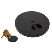 Dog Scratch Board with Hidden Treat Compartments Non-Slip Dog Nail File Toy-Black