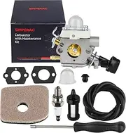 [SIMPERAC] BG56 Carburetor for Stihl BG56C BG56 Leaf Blower Replace for Zama C1M-S260B, 4241-120-0615 Carburetor with 42141201800 Air Filter Parts