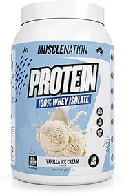 [Muscle Nation] Vanilla Ice Cream Flavour Whey Protein Isolate 990g (30 Serves)