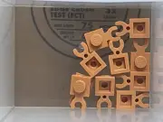 LEGO Parts - Nougat Plate 1 x 1 w Clip - No 4085d - QTY 10