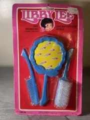 1970sVintage Child's Dresser Vanity Dresser Brush Set *NEW IN PKG *NOS Libby Lee