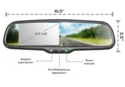 Master Tailgaters 10.5" OEM Rear View Mirror with 4.3" LCD Screen | Rearview ...