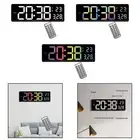 Digital Wall Clock Dual Alarm Settings Dst 10 Level Adjustable Light Alarm Clock