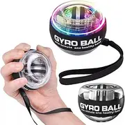 Auto-Start LED Power Gyro Force Wrist Hand Ball Arm Exerciser Relieve Pressure