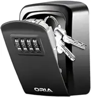 [New Version] Security Lock Boxes, 4 Digit Combination Key Storage Lock Box for